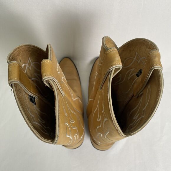 Justin Boots Tan Heeled Women's Boots - Picture 8 of 11